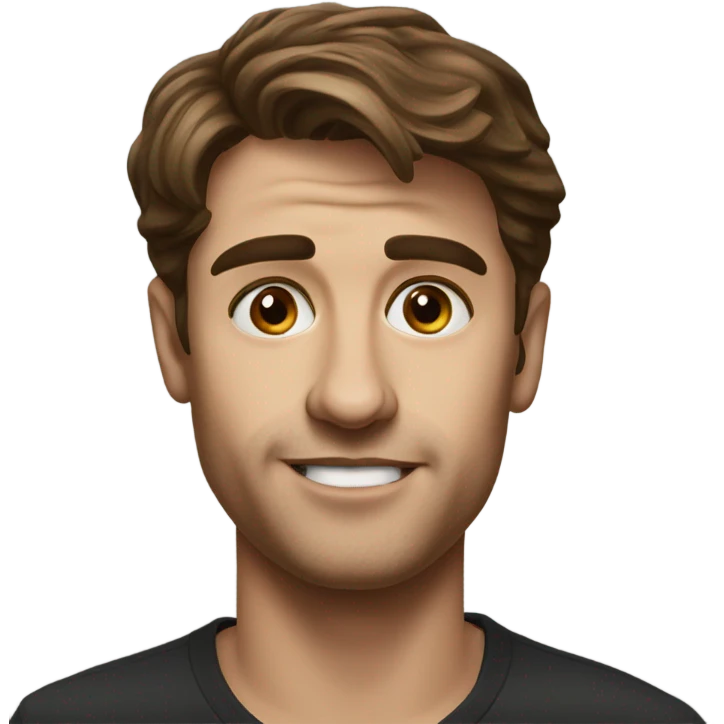 Paul mescal realistic portrait brown hair emoji