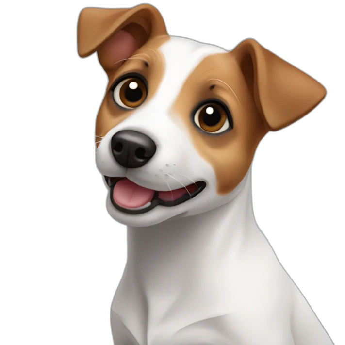 Cute little Jack Russell emoji