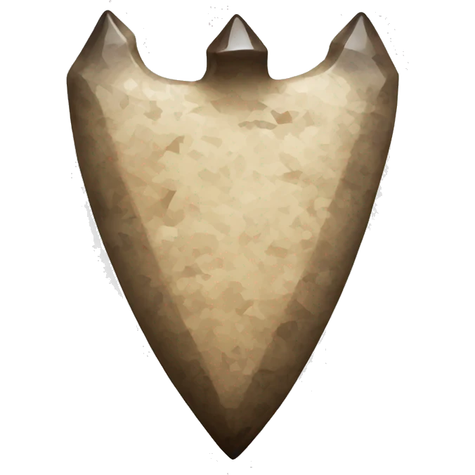 Ancient flint arrowhead  emoji