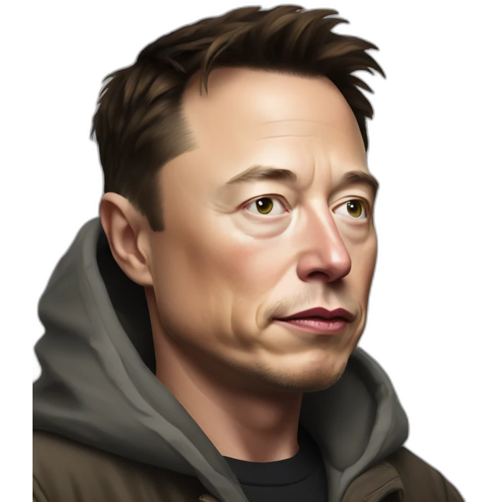 elon musk as homeless emoji