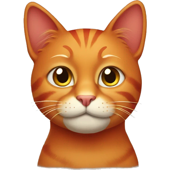 Red cat  emoji