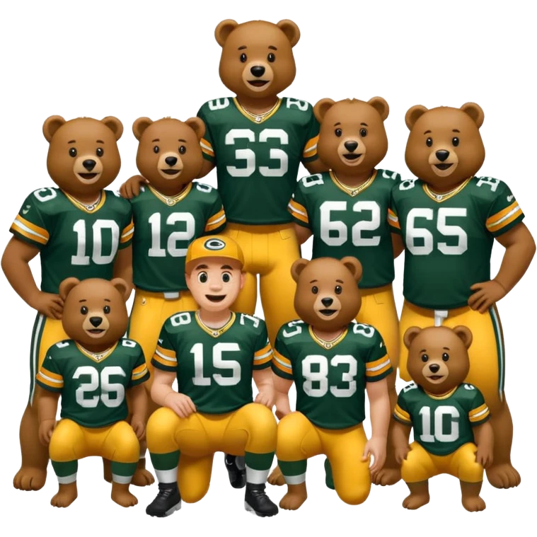 Packers poop on bears emoji