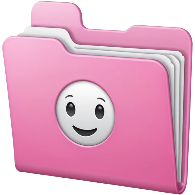 mix pink and white folder emoji