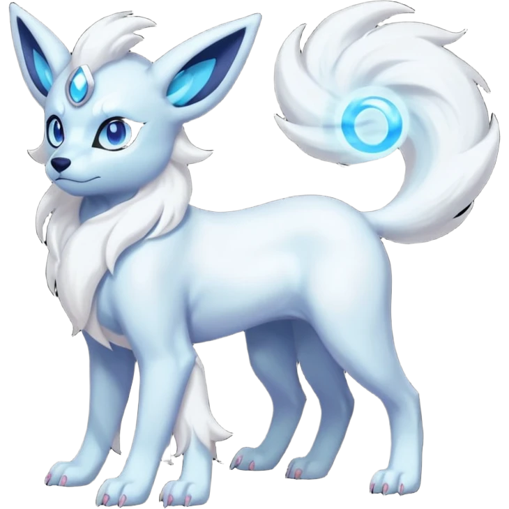 Pastel Absol-Suicune-Umbreon-fusion (full body) emoji