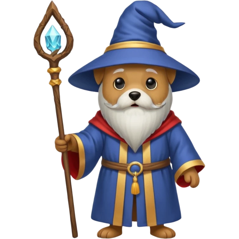 Dog wizard emoji
