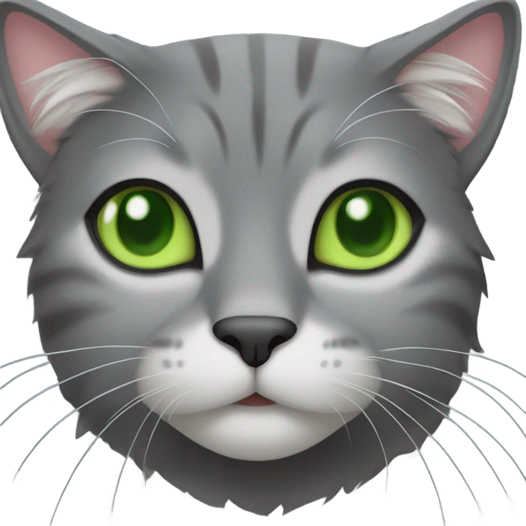 Gray cat emoji