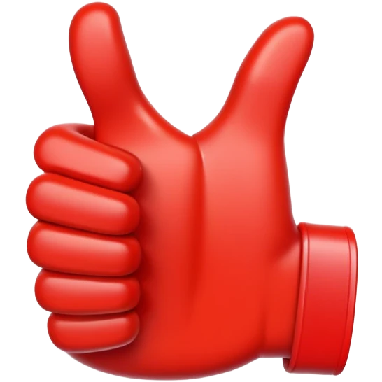 red thumbs up emoji
