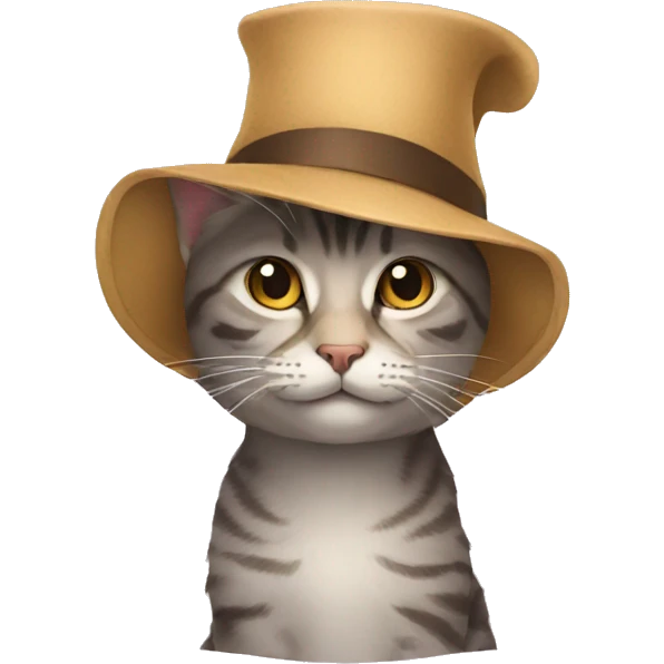 Cat with a hat emoji