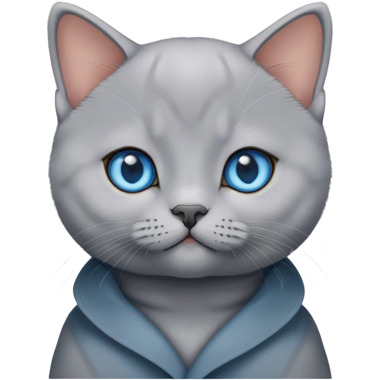 Head of british shorthair kitten emoji