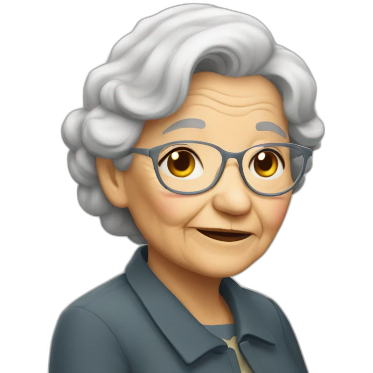 Old Lady Died emoji