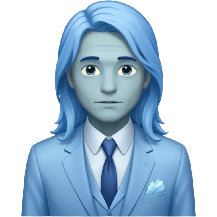 ethereal-pastel-transparent-translucent-gorgeous-spectral-dark-greyish-blue-whitish-gloomy-man-with-blue-long-hair-with-a-beautiful-creme-suit emoji