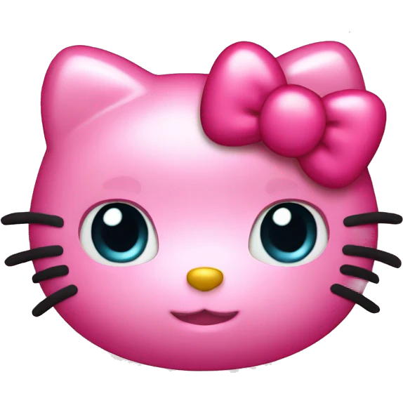 hello kitty with heart emoji