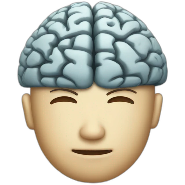 Empty brain emoji