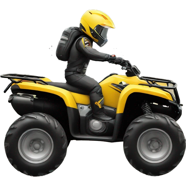 Atv doing a wheelie emoji
