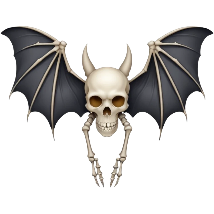 Bat skeleton emoji