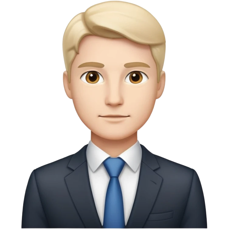 ceo business confidently, wears smart business attire emoji