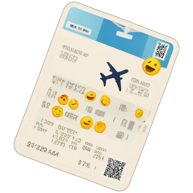 boarding pass emoji