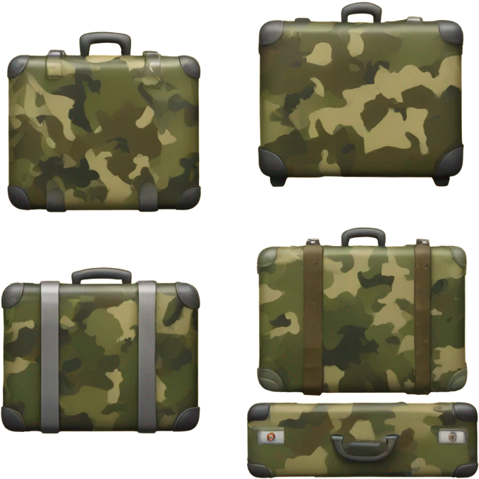 Suitcases at war emoji