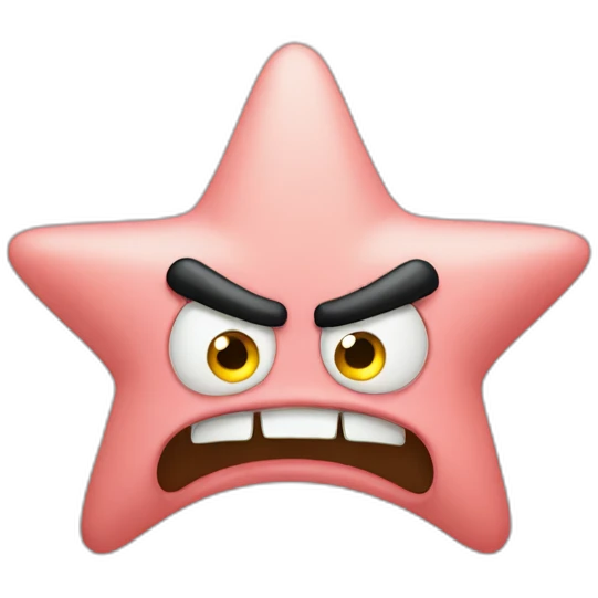 patrick star angry emoji