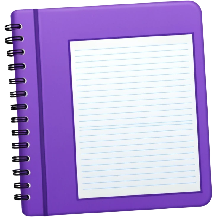journal white and purple emoji