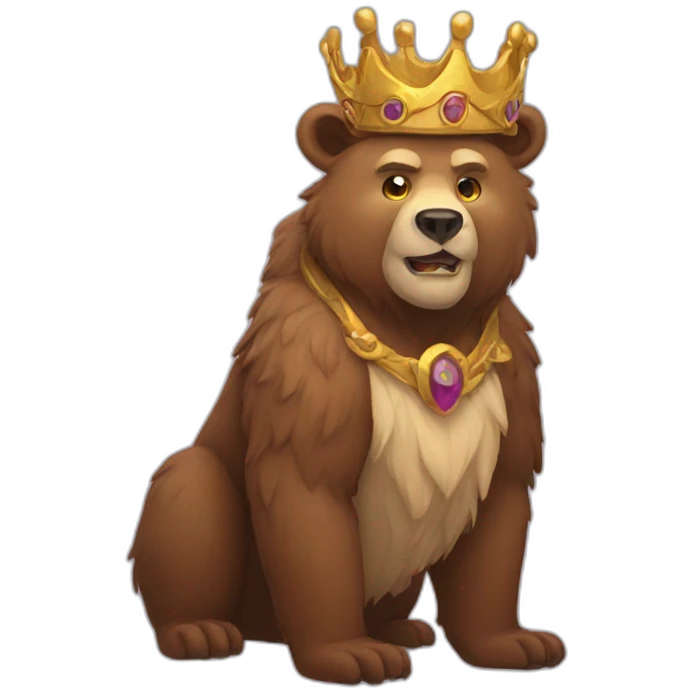 bear king  emoji