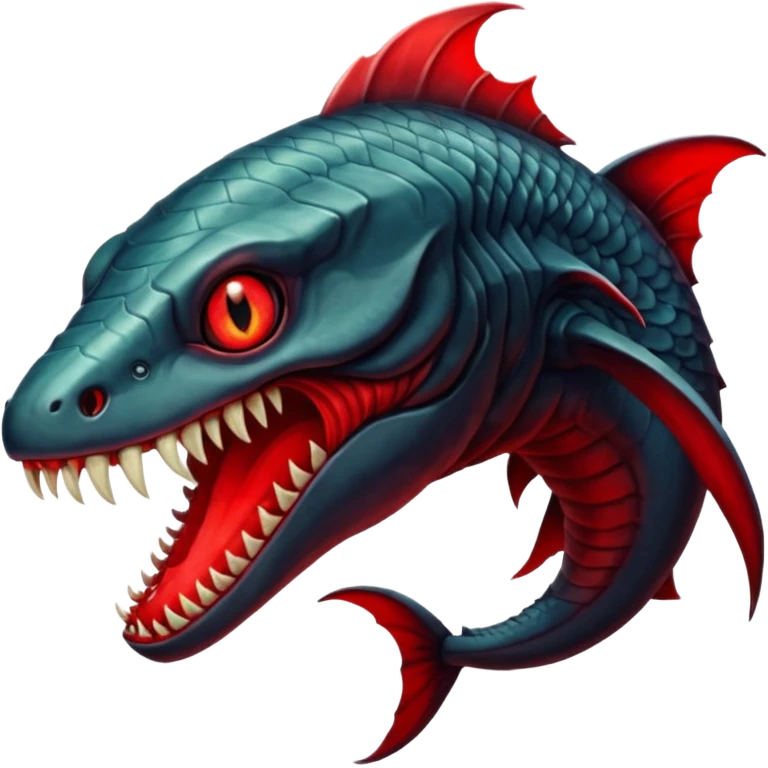 Leviathan – Massive scaled beast with glowing eyes. emoji