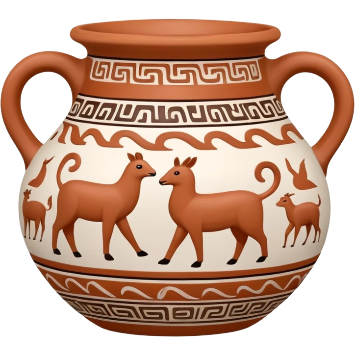 Chimu ceramic vessel with animal motifs emoji