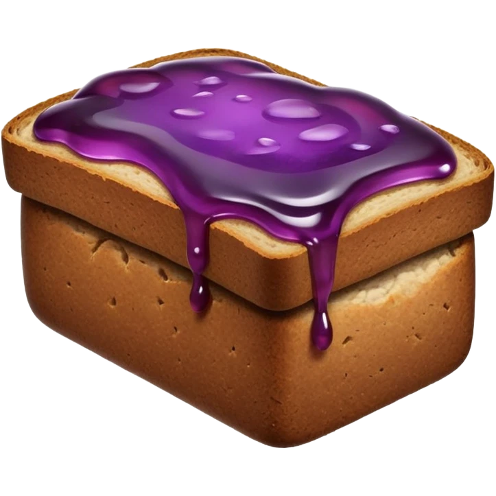dark bread with jelly emoji