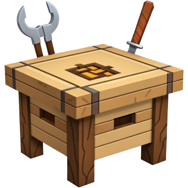 Minecraft crafting table emoji