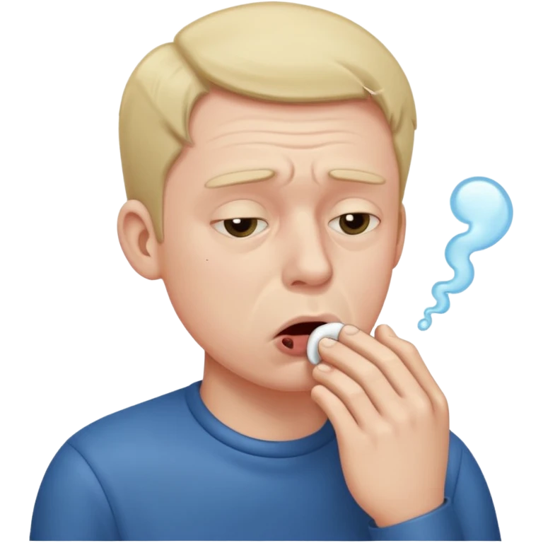 чоловічок який кашляє emoji