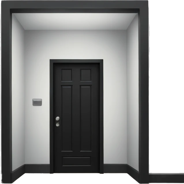 Black door  emoji