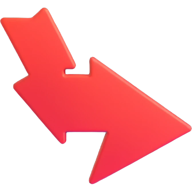 right pointing arrow icon in 3D emoji style, no background emoji