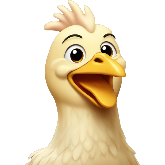 chicken smiling emoji