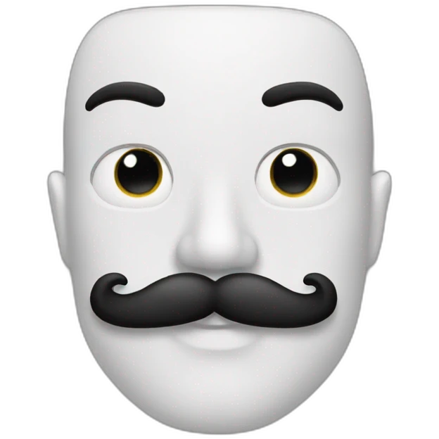 moustache imoji emoji