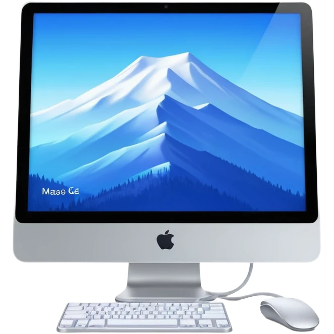 iMac G3 running macOS 26 Tahoe emoji