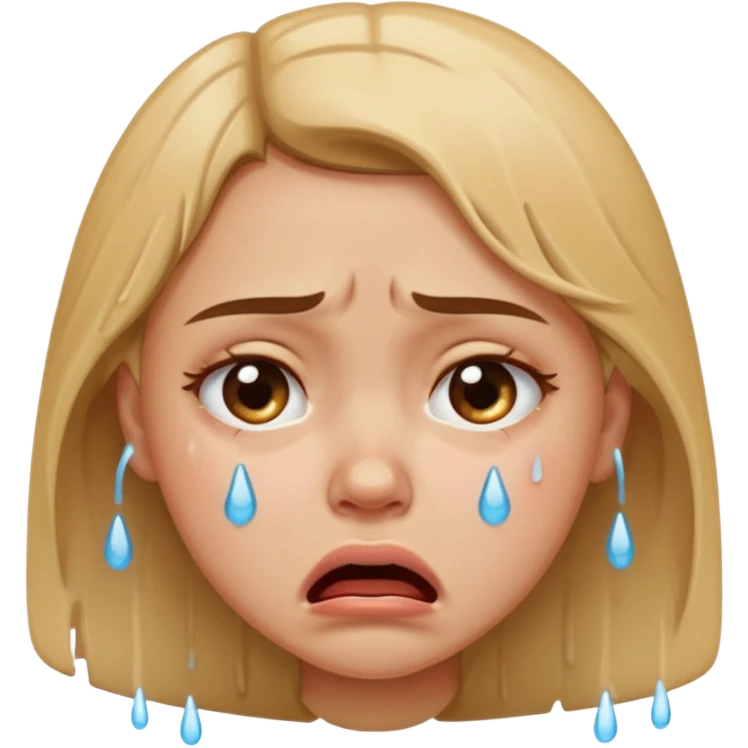 girl crying mad emoji