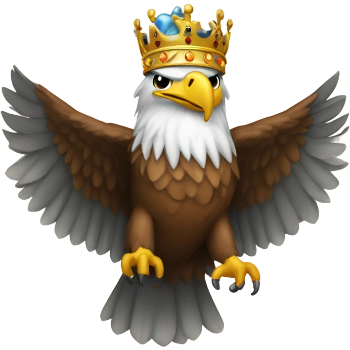 Eagle with a crown from philly emoji