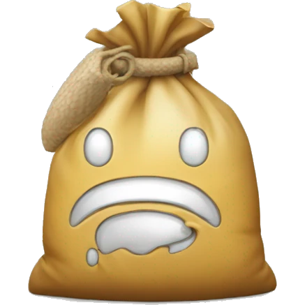 Ladron con una bolsa de dinero emoji