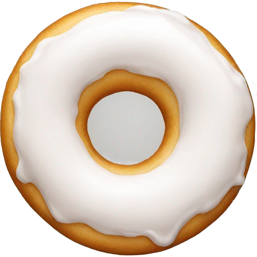 White donut emoji