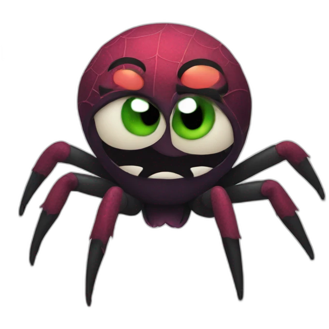 Angry spider at a birthday party emoji