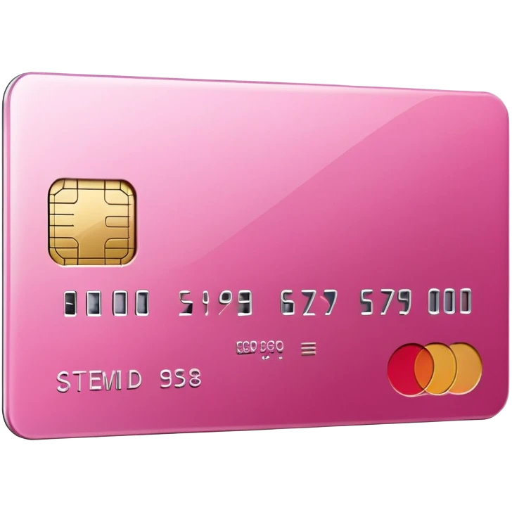 pink credit card iOS style emoji