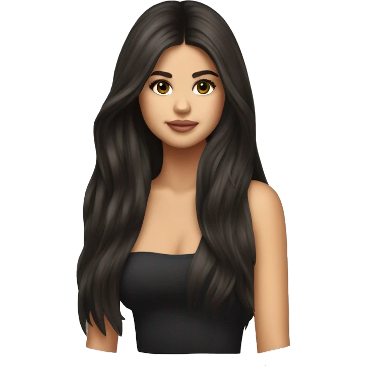selena gomez long hair emoji