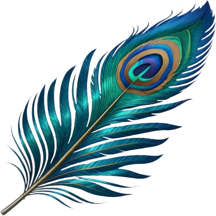 Peacock Feather leaf  emoji