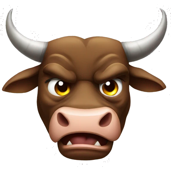 Angry bull  emoji