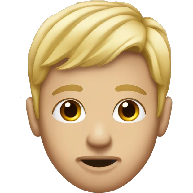 blond mans face with septum piercing emoji