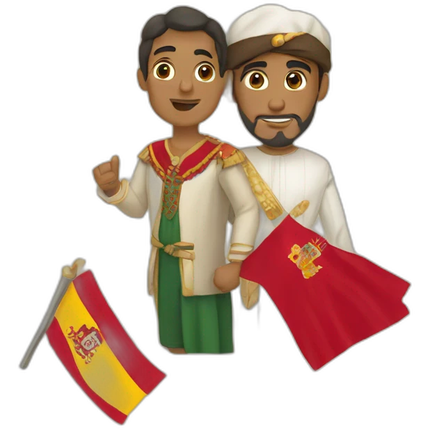 Spain and morocco emoji
