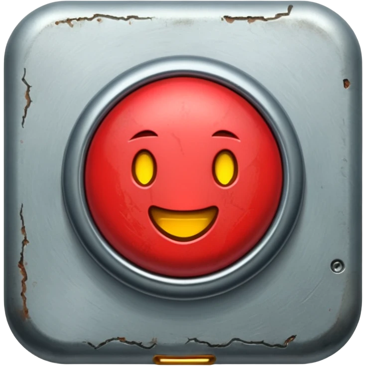 push button that says horny emoji