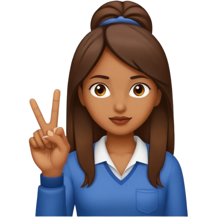 Brownskin girl giving u the middle finger  emoji