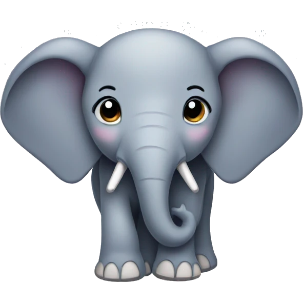 a cute elephant emoji
