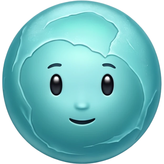 Planet uranus. matted surface emoji